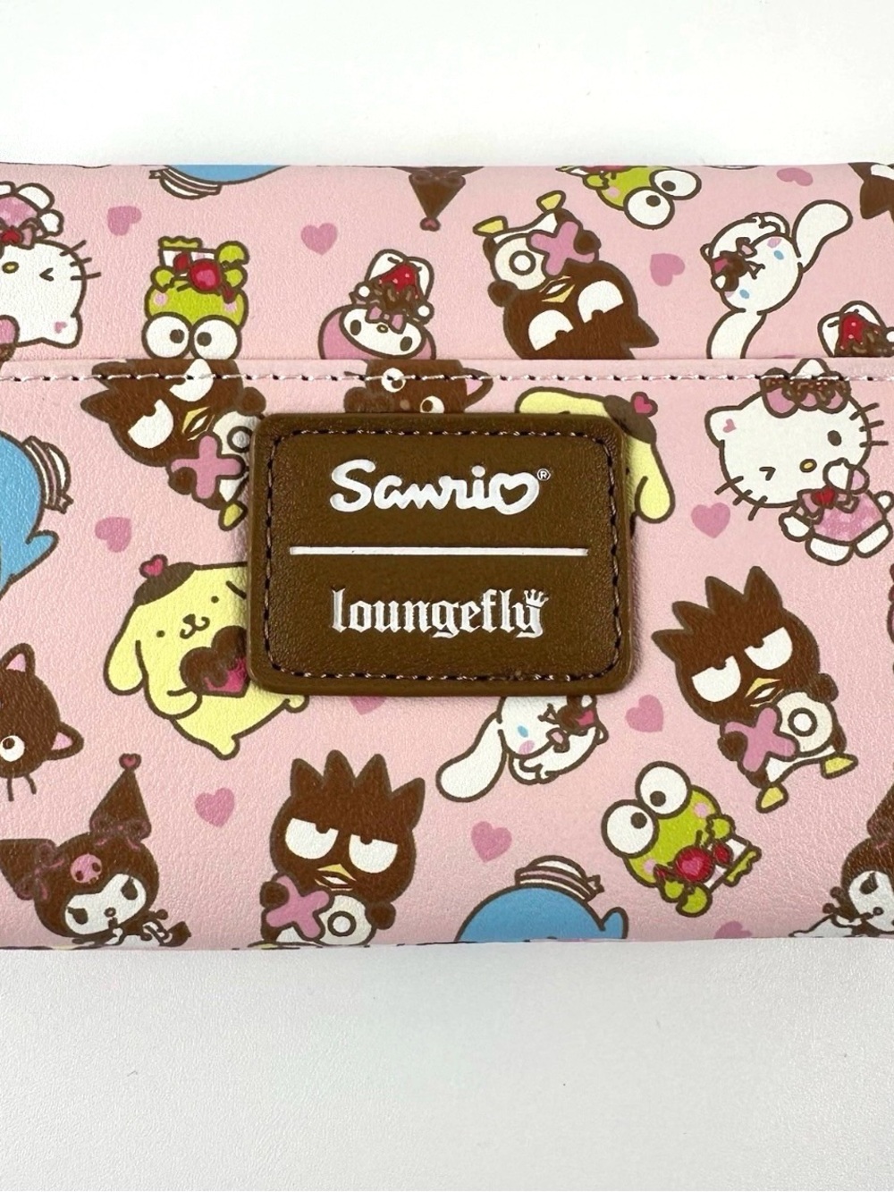Loungefly Hello Kitty & Friends Sanrio Candy Treat Pink Bifold Wallet New w/Tags